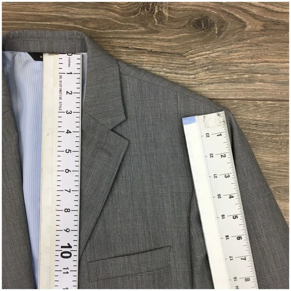 BANANA REPUBLIC Mens Blazer Sport Coat Casual Jacket Size‎ 42R Gray Wool Suit